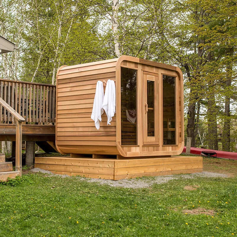 Sun Home Saunas Muskoka Outdoor Cube Sauna - Easy Sauna World