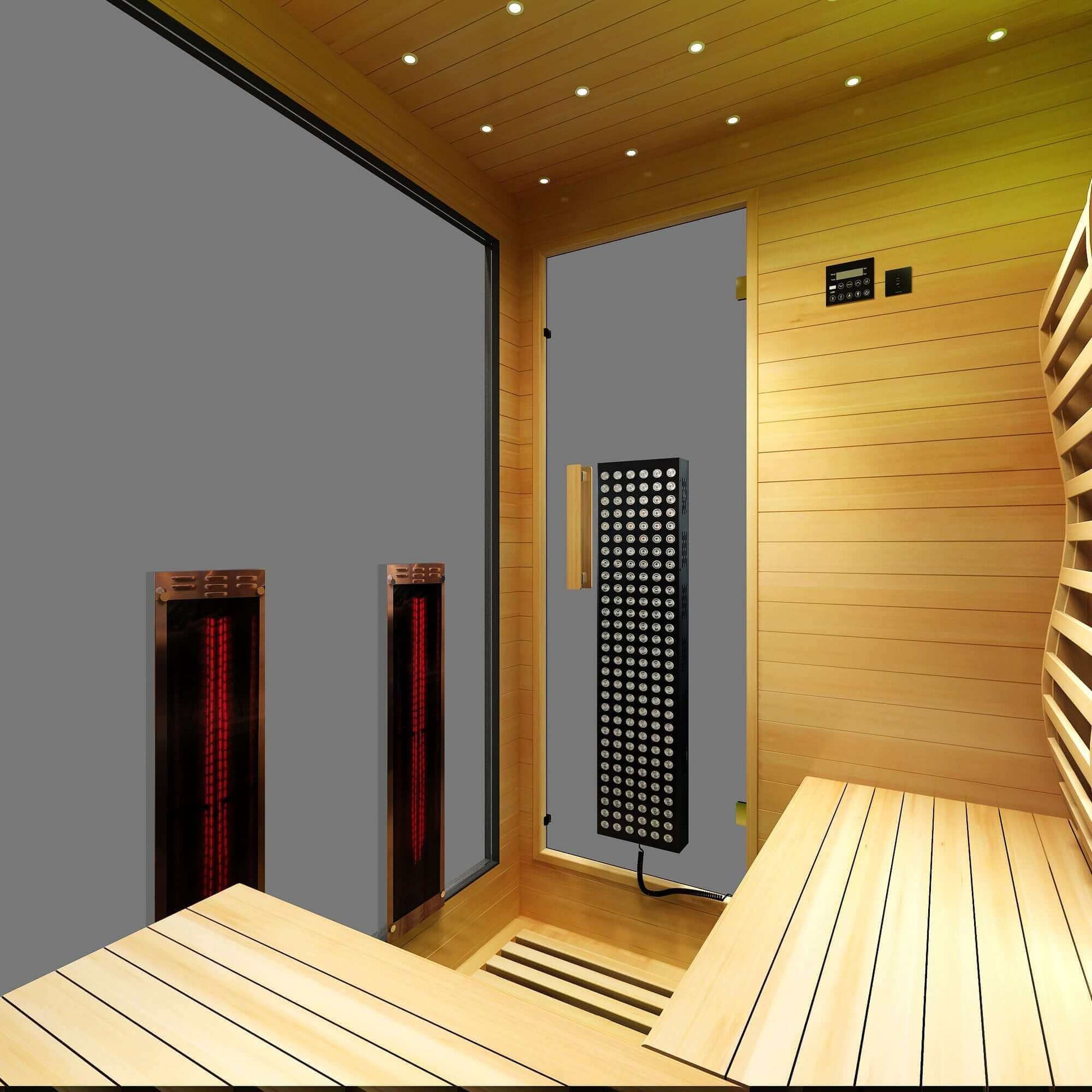 Sun Home Saunas Red Light Therapy Luminar Sauna Add-on - Easy Sauna World