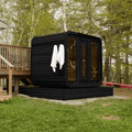 Sun Home Saunas Muskoka Outdoor Cube Sauna [Limited Black Edition] - Easy Sauna World