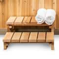 2 Tier Step with Straight Top Tread - Easy Sauna World