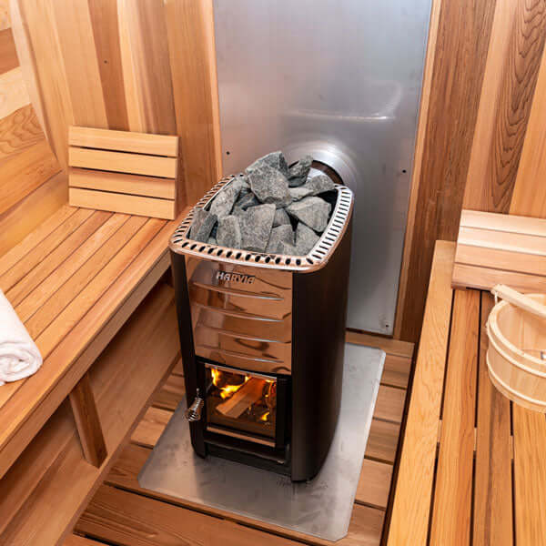 Dundalk LeisureCraft Chimney & Heat Shield Set For Out the Back Wall - Easy Sauna World