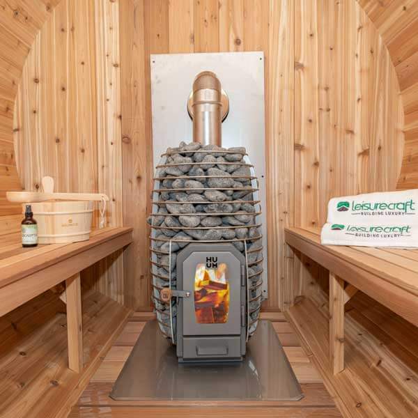 Dundalk LeisureCraft Chimney & Shields with Elbow for out the Back Wall (Huum Heater) - Easy Sauna World