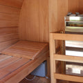 Electric Barrel Sauna with Canopy - Easy Sauna World