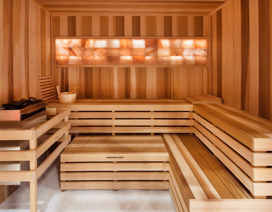 Scandia Manufacturing Himalayan Salt Interior Pre-Cut Sauna Room Kits