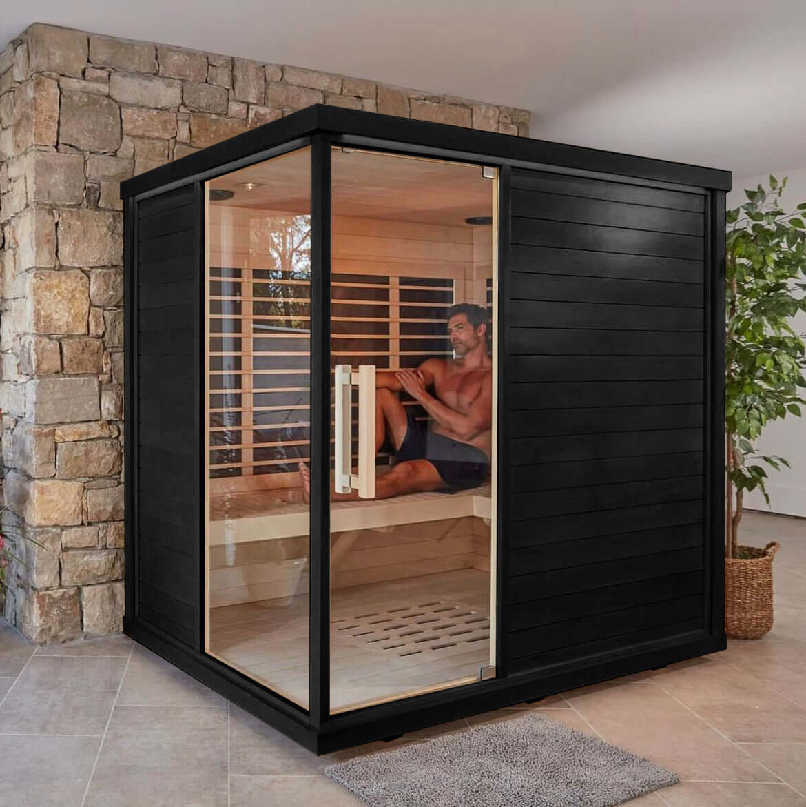 Sun Home Solstice™ 4-Person Infrared Sauna - Easy Sauna World