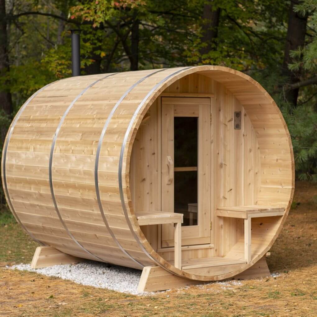 Dundalk LeisureCraft CT Serenity Barrel Sauna CTC2245W - Easy Sauna World