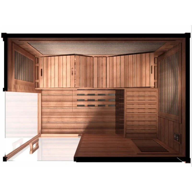 Sun Home Solstice™ 4-Person Infrared Sauna - Easy Sauna World