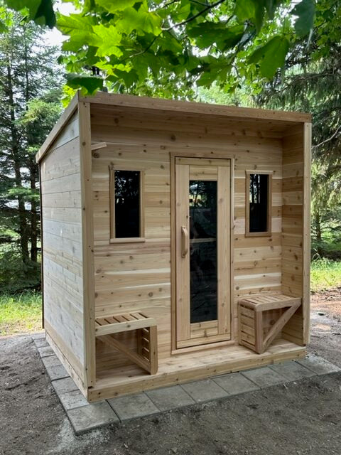 True North Cabin Outdoor Sauna - Red Cedar, White Cedar, Pine Wood